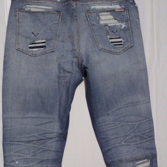 $265 HUDSON NICO SOUTHPAW SHREDDED SKINNY JEANS - Picture 6 of 7